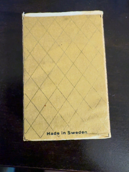 Vintage Subaru Sweden Advertising Matchbox Match Book Blue Logo Made in Sweden