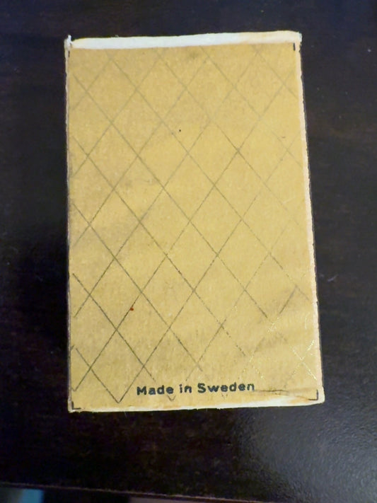 Vintage Subaru Sweden Advertising Matchbox Match Book Blue Logo Made in Sweden
