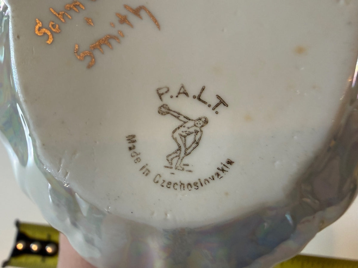 Antique PALT Czechoslovakia Porcelain Basket – Gold Gilt — product photograph 8