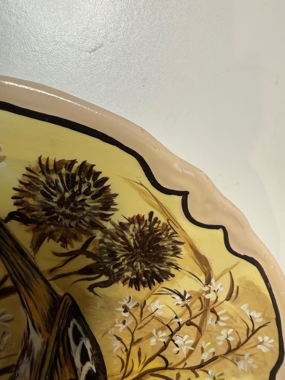 Hand Painted Songbird Nest Chicks Plate Signed Lois Elaine Benda 9” – alternate product view 6 of 8