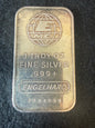 Vintage Engelhard EMC Globe Logo 1 oz .999+ Fine Silver Bar PU04800 1981