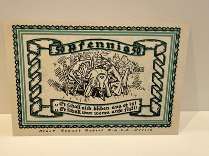 1921 Germany Stolzenau Weser Notgeld Lot 7 Notes 50 & 75 Pfennig - 28 – alternate product view 3 of 14