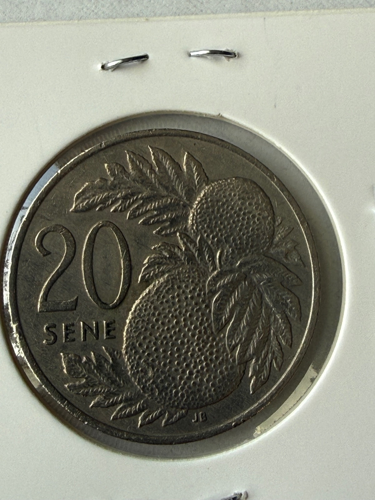 1974 Samoa 20 Sene Coin — product photograph 3