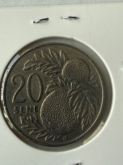 1974 Samoa 20 Sene Coin — product photograph 3