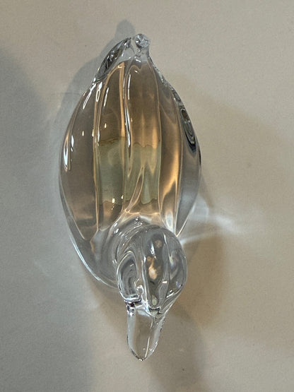 Princess House 24% Lead Crystal Duck Figurine Paperweight West Germany