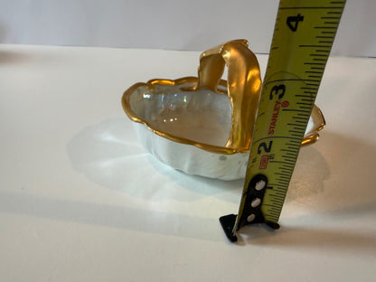 Antique PALT Czechoslovakia Porcelain Basket – Gold Gilt — product photograph 5