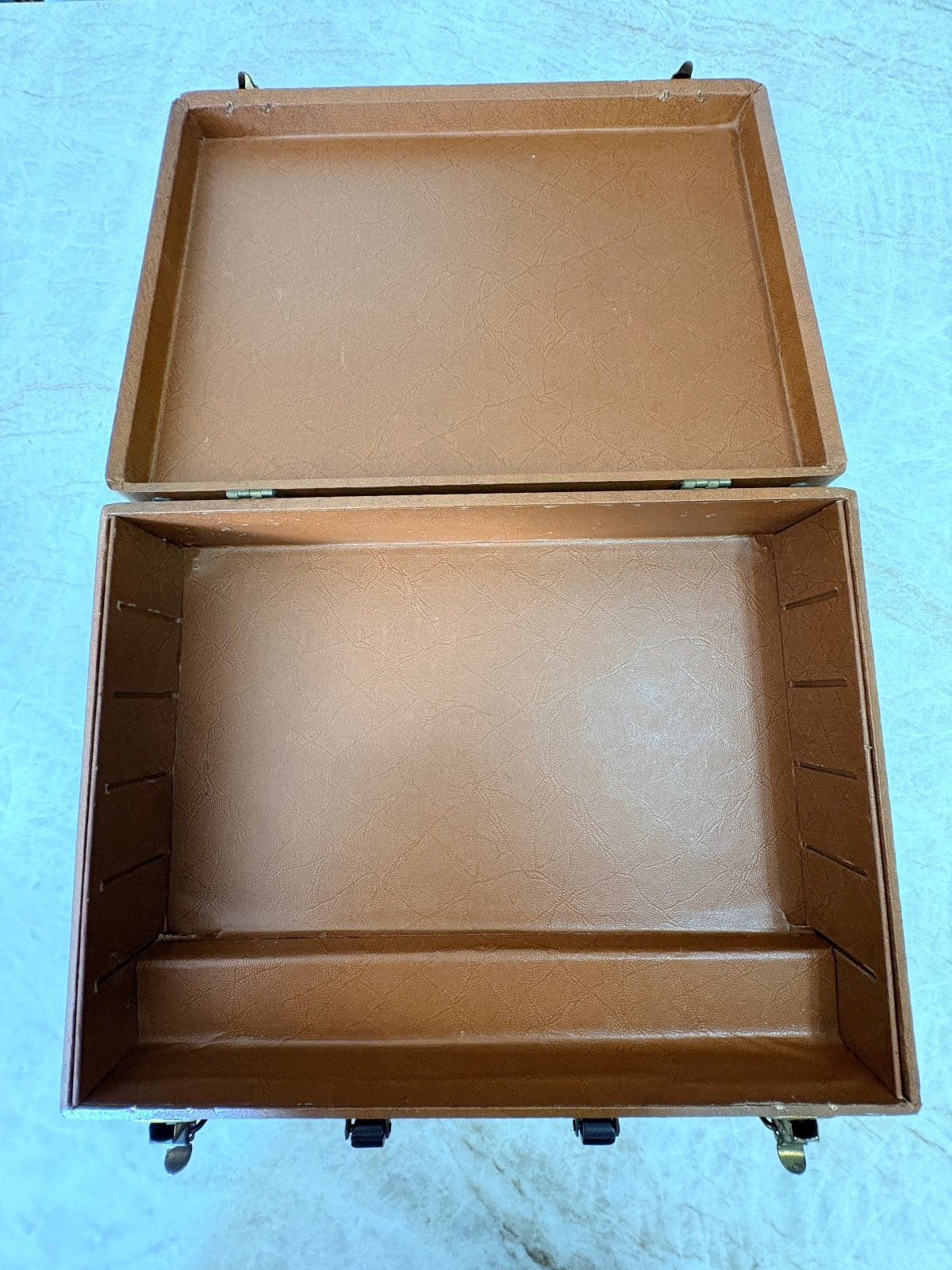 Vintage Youngstown Kitchens Mullins Metal Carry Case Brown Mid Century USA