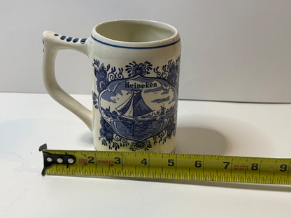 Vintage Heineken Delft Blue Beer Stein Mug Hand Painted Holland Windmill – alternate product view 4 of 8