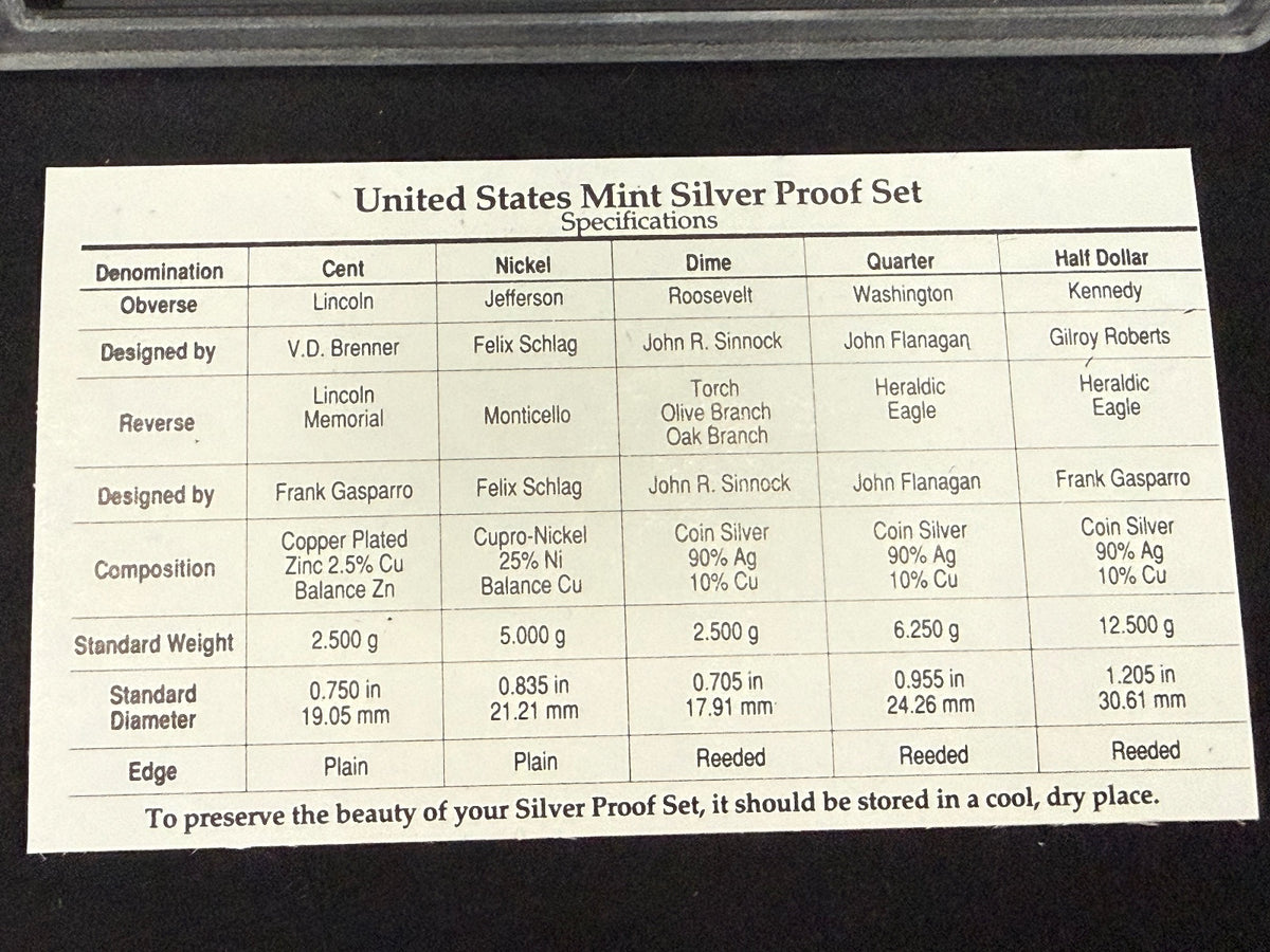 1992 United States Mint Silver Proof Set OGP Box COA 90% Silver Complete – alternate product view 5 of 5