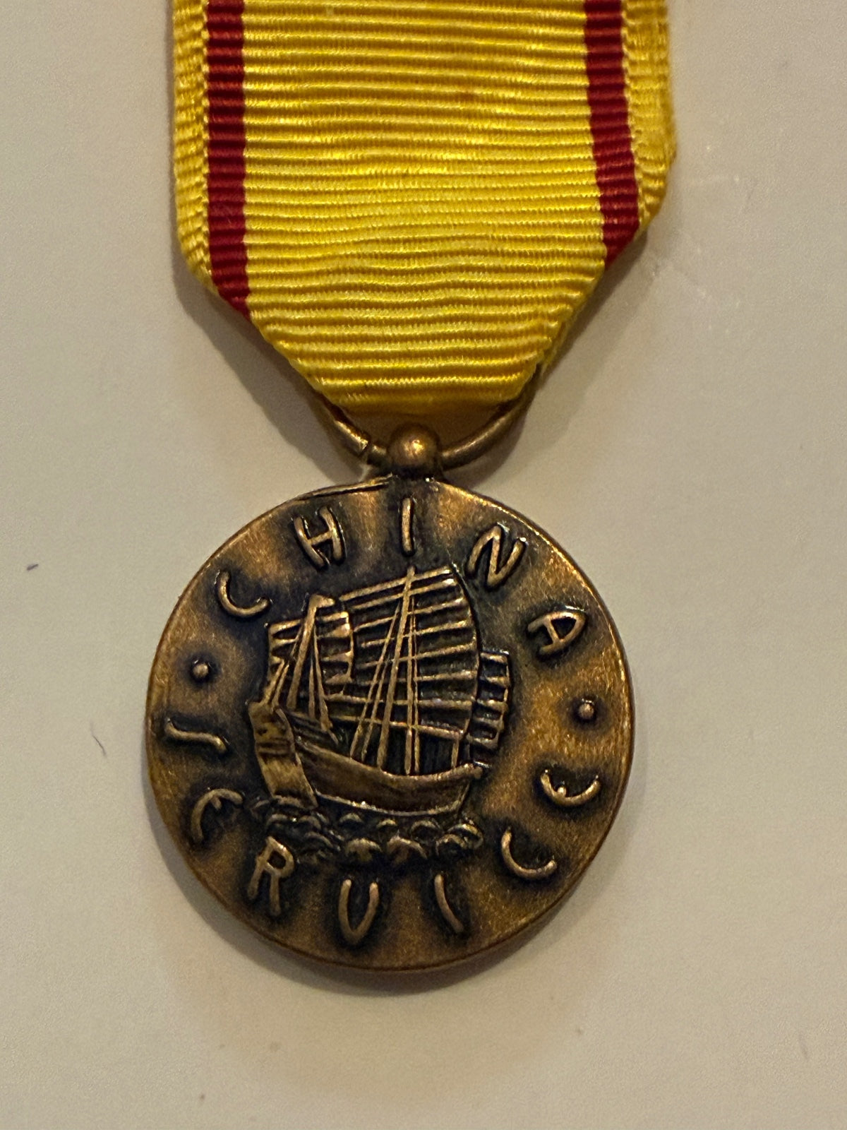 Miniature USMC China Service Medal – U.S. Marine Corps Military Medal