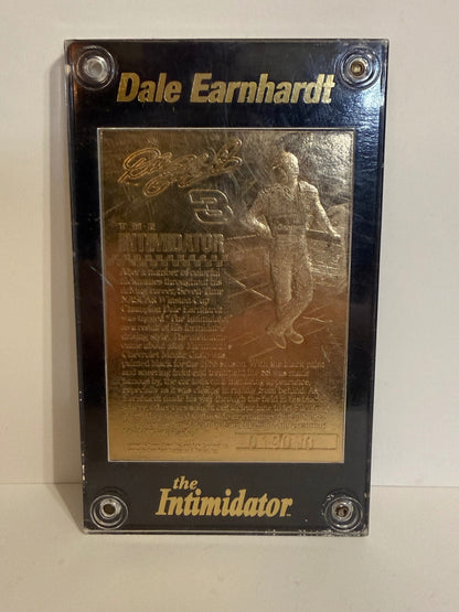 Dale Earnhardt Sr. #3 The Intimidator Gold Performance 22K Gold NASCAR Plaque
