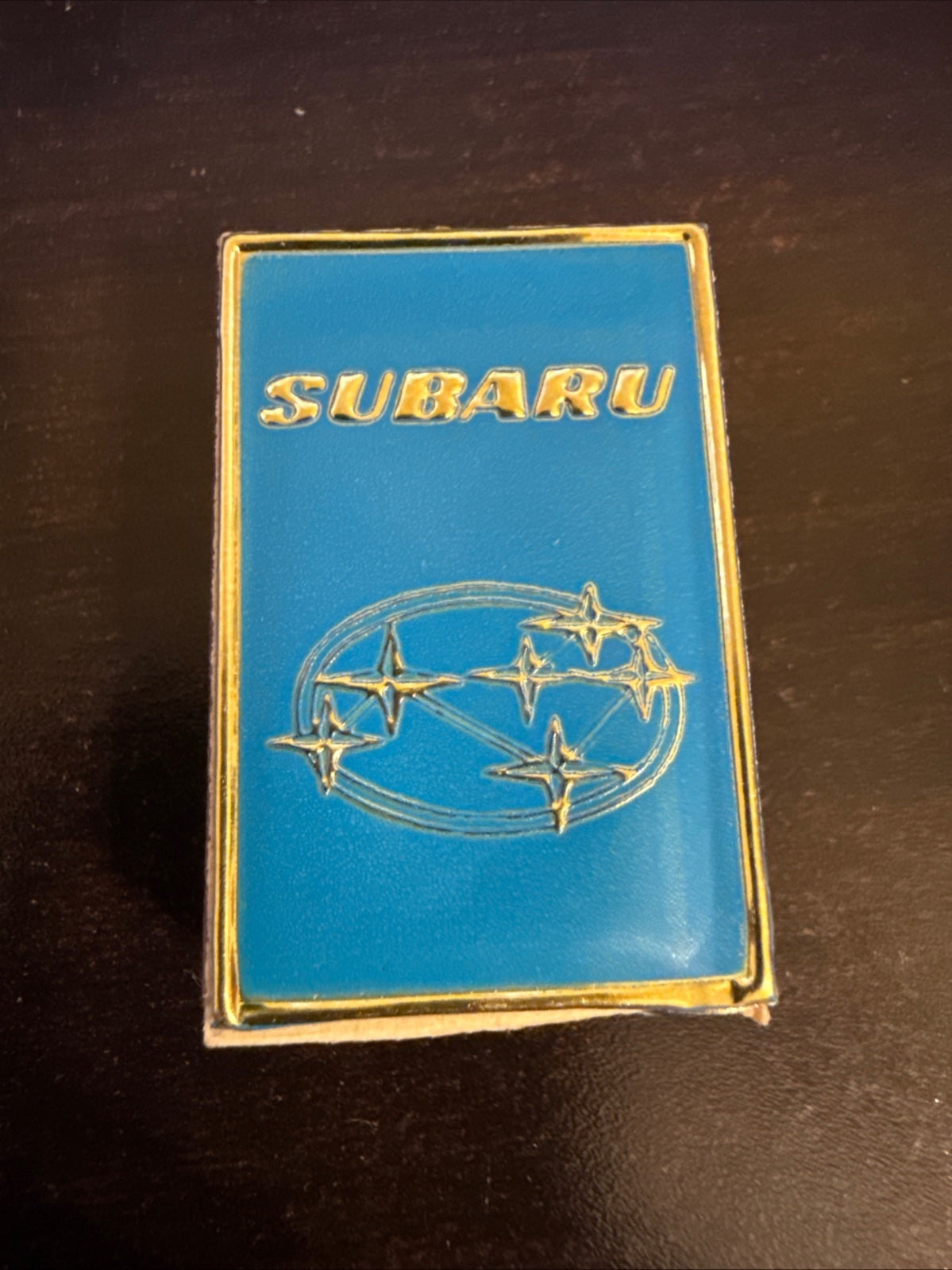 Vintage Subaru Sweden Advertising Matchbox Match Book Blue Logo Made in Sweden