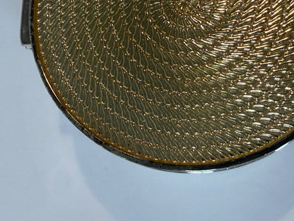 Vera Wang Wedgwood Silver Tone Trinket Box Gold Tone Lid Velvet Lined