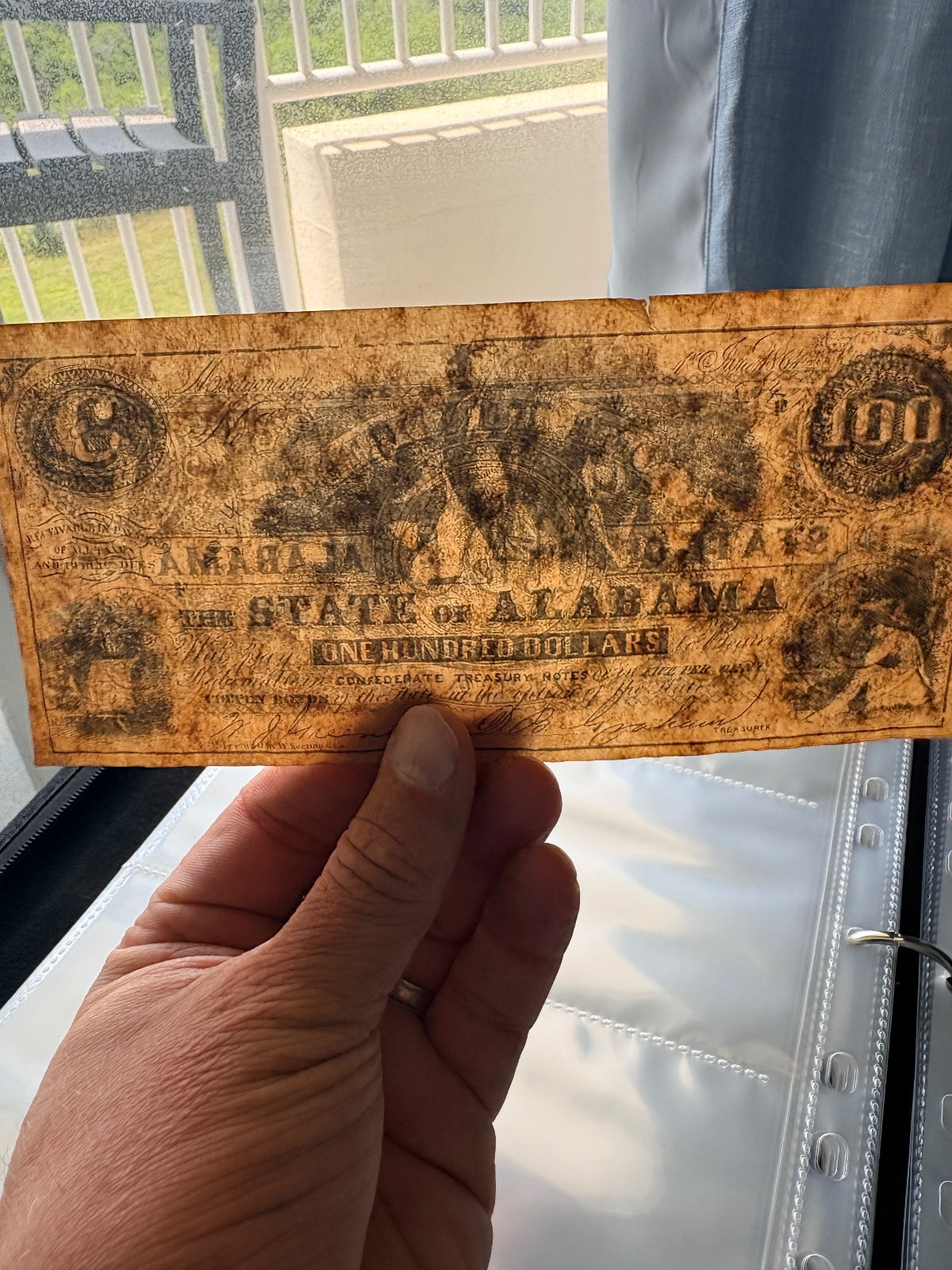 Confederate States of America $100 Note T-65 Jan 18 1864 Alabama CSA Currency