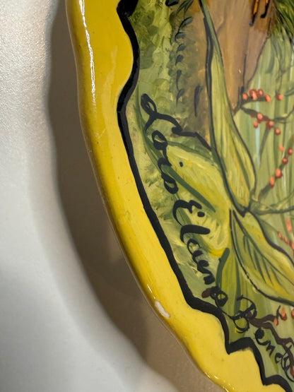 Vintage Hand Painted Mallard Duck Ceramic Plate Signed Lois Elaine Benda 9” – alternate product view 5 of 10
