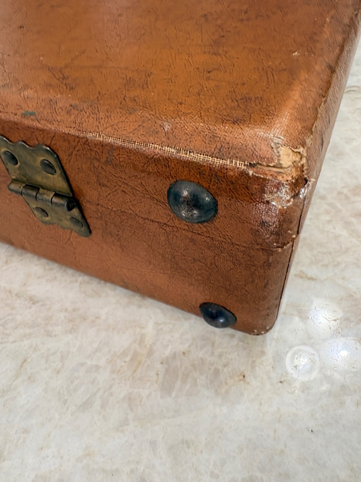 Vintage Youngstown Kitchens Mullins Metal Carry Case Brown Mid Century USA