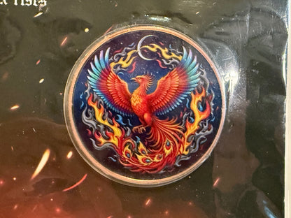 1 Oz .999 Fine Copper Phoenix Colorized Round Limited 5000 #4507 COA – alternate product view 2 of 5