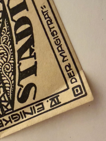 1921 Zörbig Germany 5 Pfennig Notgeld Emergency Money - 252