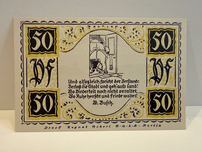 1921 Germany Stolzenau Weser Notgeld Lot 7 Notes 50 & 75 Pfennig - 28 – alternate product view 11 of 14
