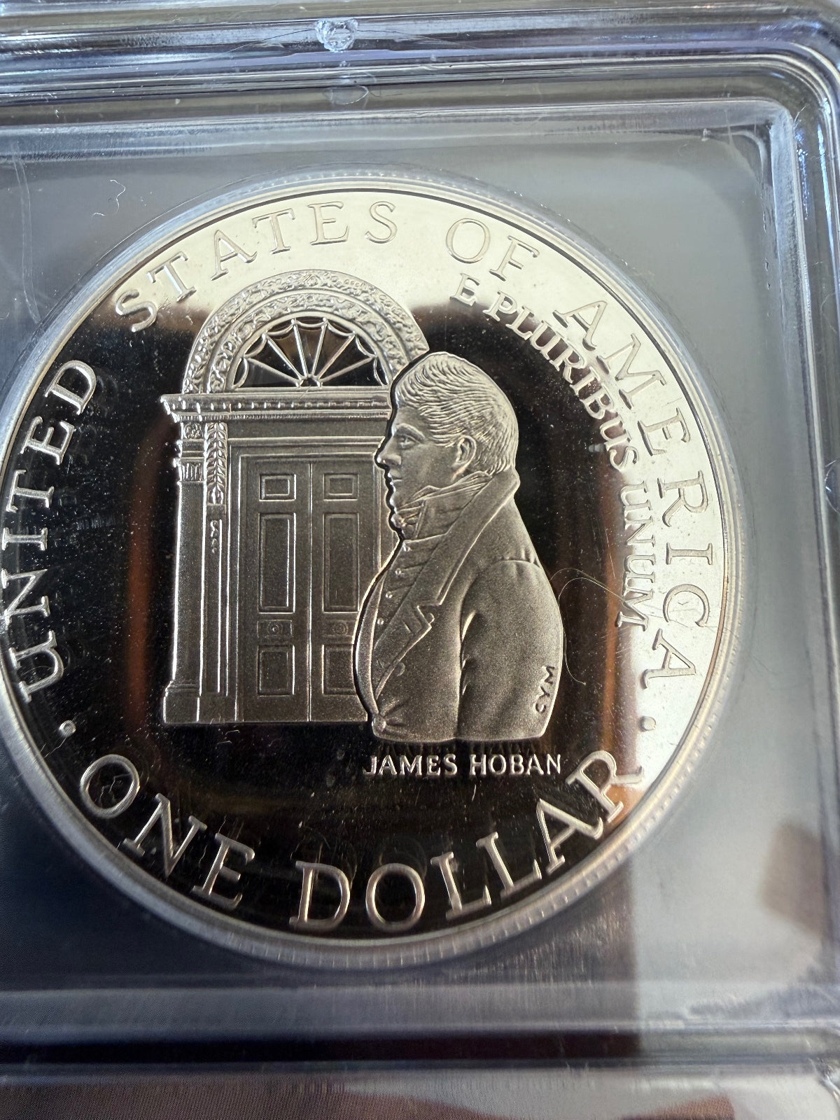 1992-W U.S. Mint Building Commemorative Silver Dollar ICG Proof – alternate product view 2 of 3