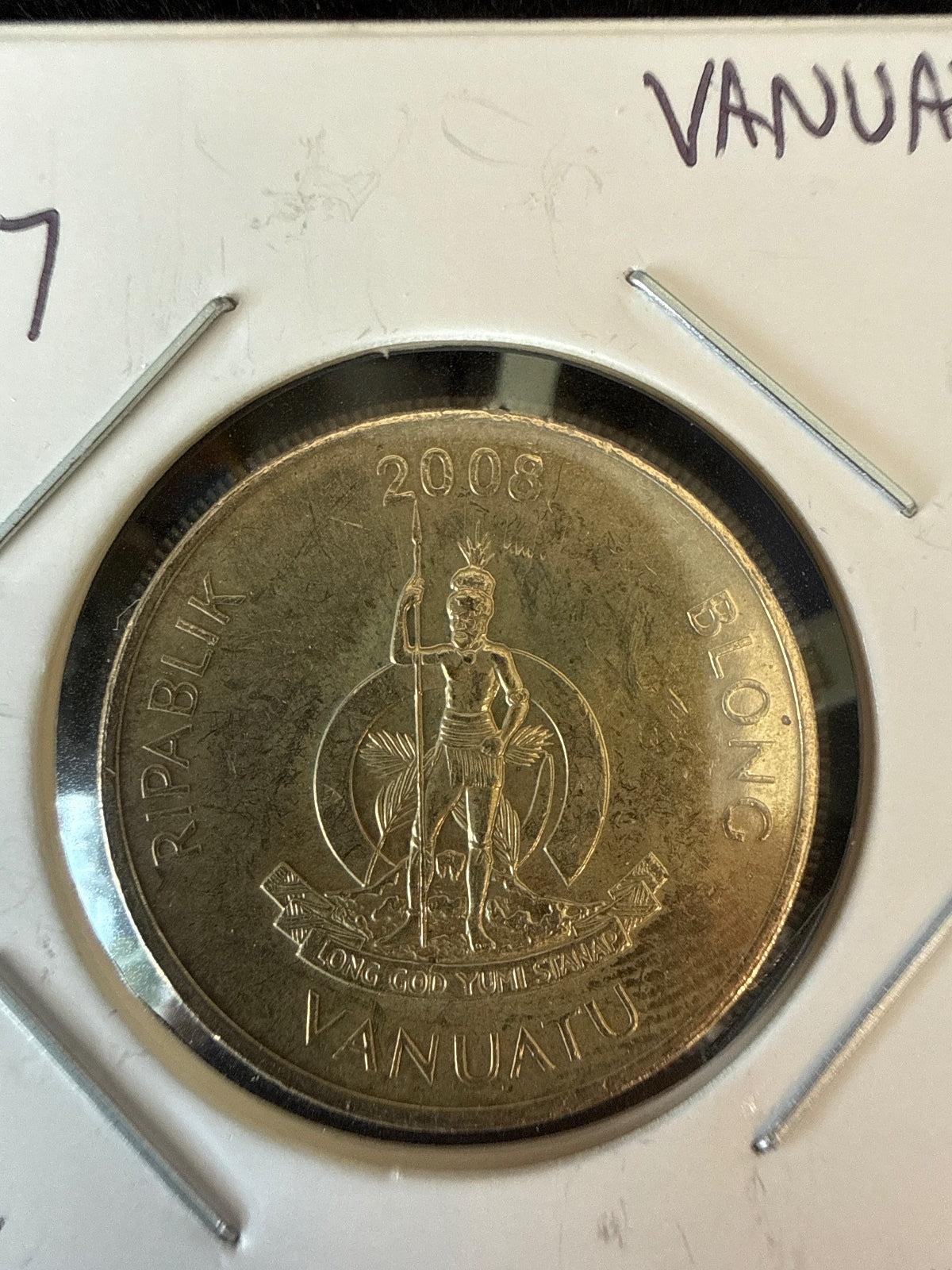 2008 Vanuatu 100 Vatu Coin — product photograph 2