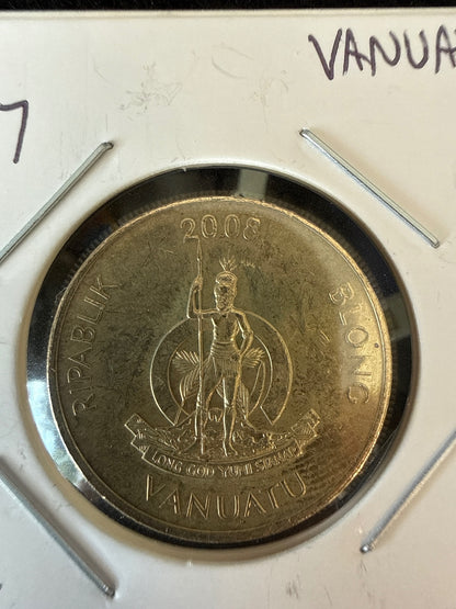 2008 Vanuatu 100 Vatu Coin — product photograph 2