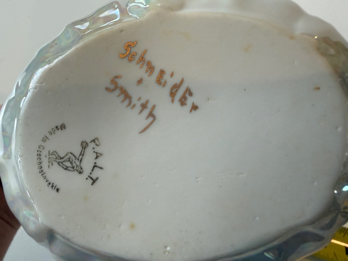 Antique PALT Czechoslovakia Porcelain Basket – Gold Gilt — product photograph 7