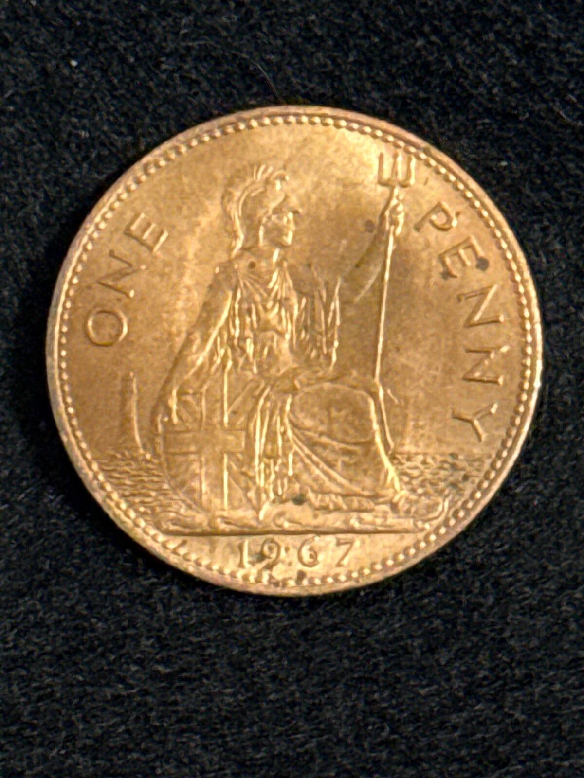 1967 UK Copper 1 penny - FC26030053