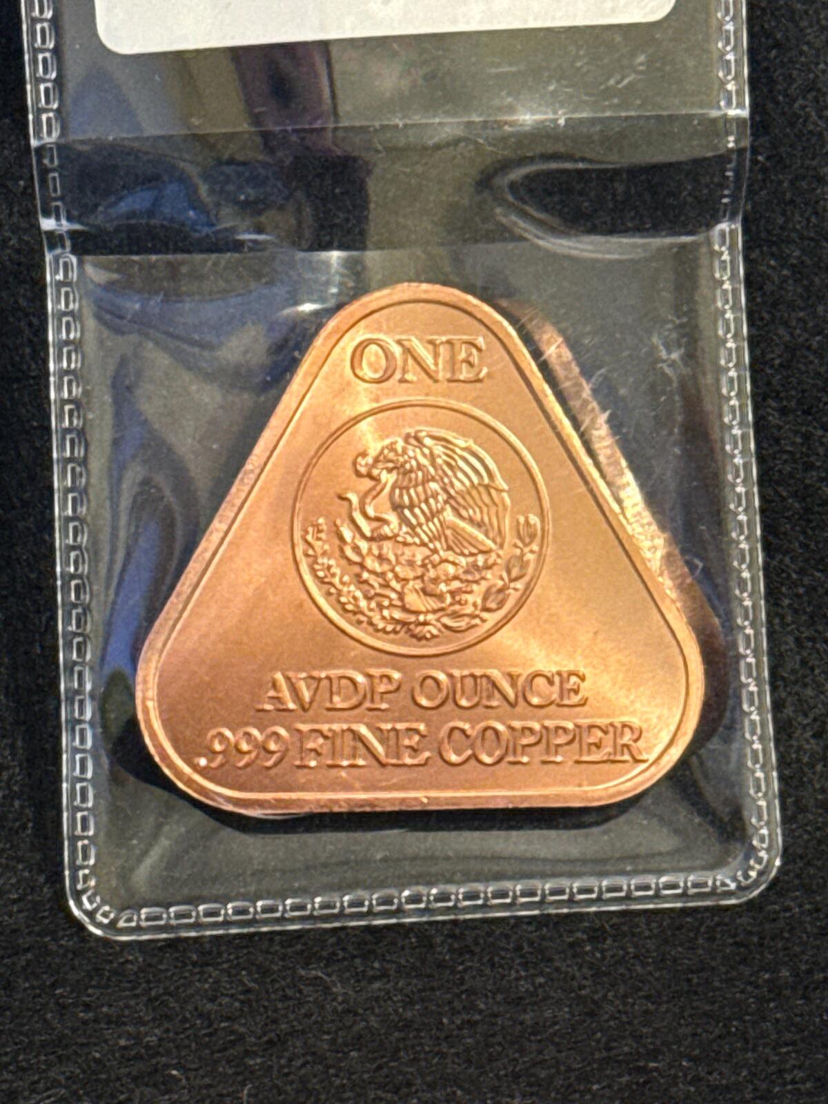 Colorized Triangular Libertad - 1 oz .999 Copper - CB26030026