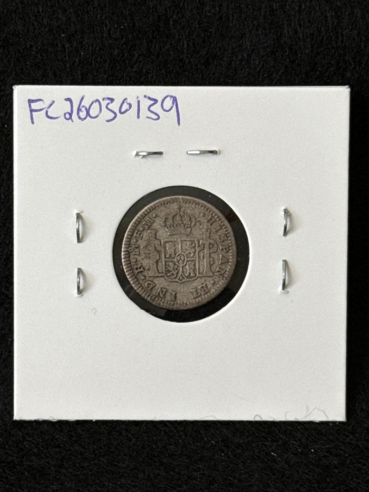 1785 FM Mexico (Spanish Colonies) 1/2 Real - KM69.2a - XF - .8958 Silver - FC26030139
