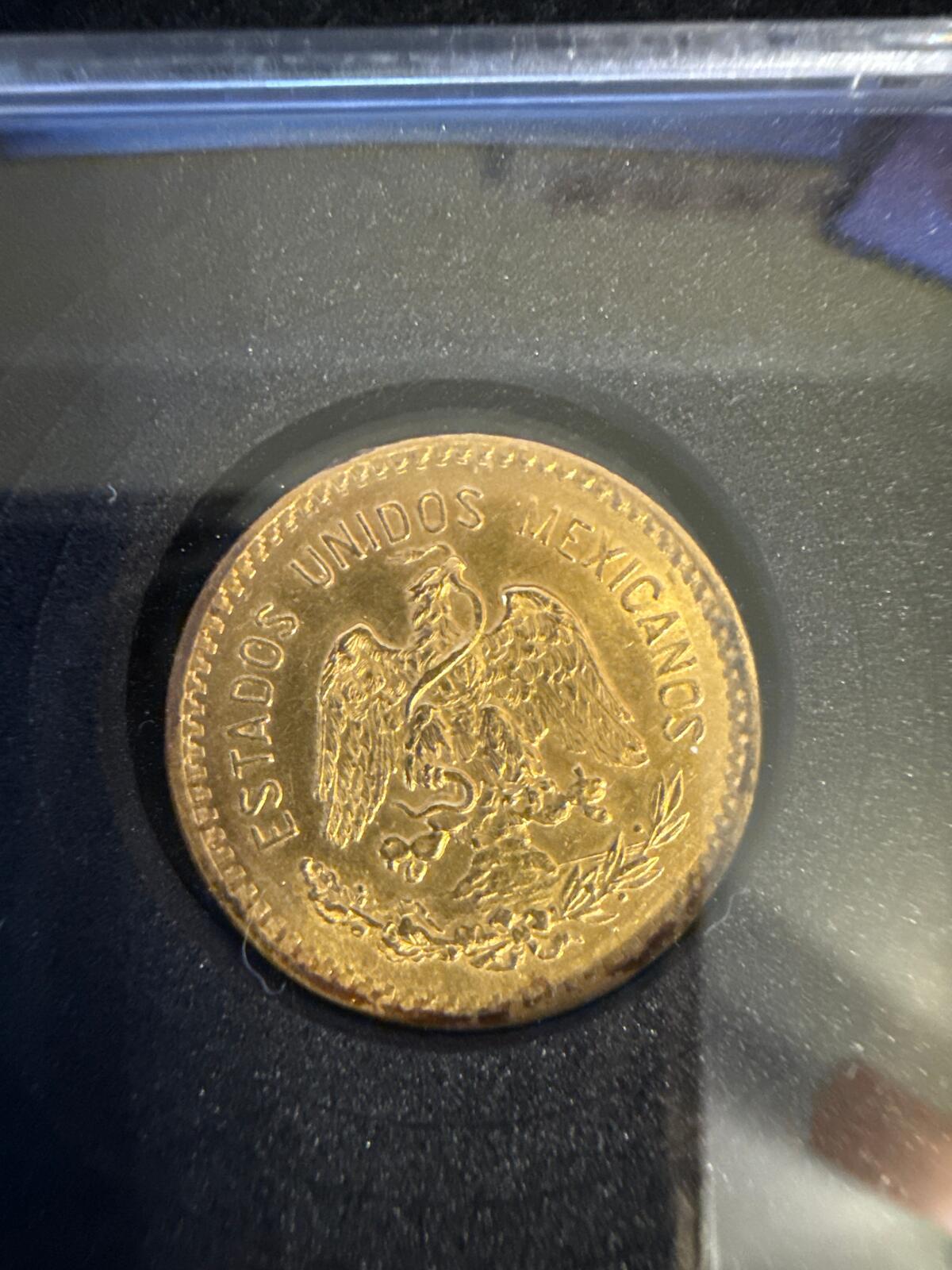 1906 Mexico 10 Peso Hildago Gold Coin - 90% gold .2411 oz AGW