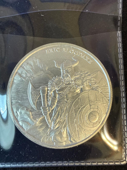 Legendary Warrior Series - Eric Bloodaxe 1 oz .999 fine silver