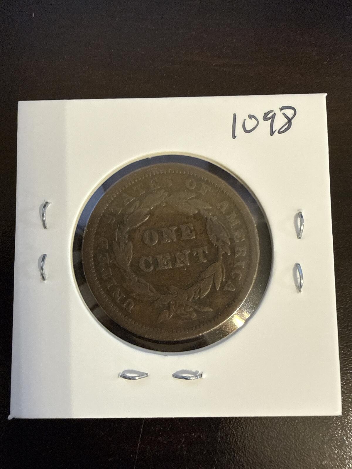 1841 Braided Hair Large Cent - 1841