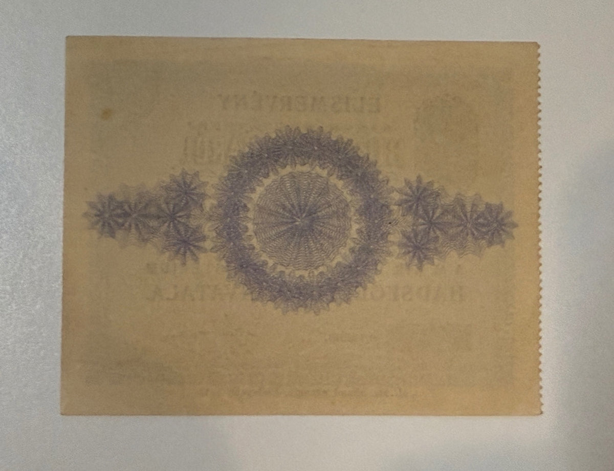1915 Hungary WWI 20 Korona Hungarian Women’s Fund War Relief Receipt Budapest – alternate product view 2 of 2