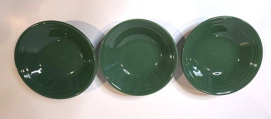 Anfora Mexico Green Stoneware Soup Cereal Bowls Set of 3 Restaurant Ware 2011