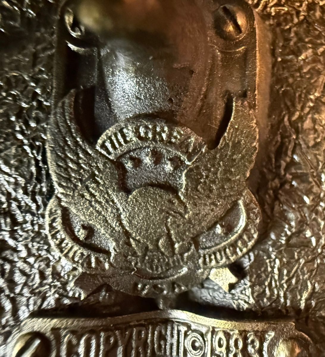 Vintage 1983 USAF Air Superiority Fighter Jet Belt Buckle #1073 – alternate product view 8 of 9
