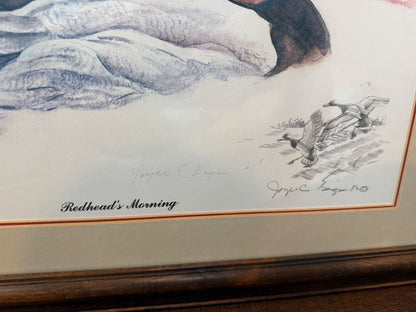 Joyce C Gagen Redhead’s Morning Signed Limited Edition Duck Print 237/500 1980 – alternate product view 2 of 5