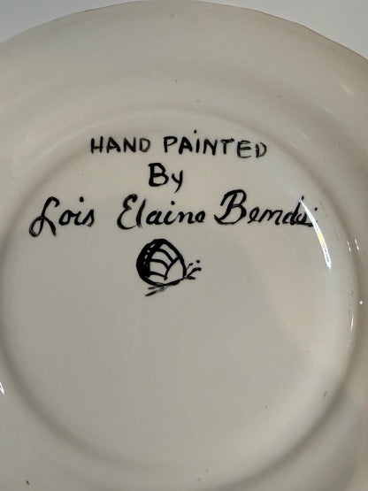 Hand Painted Songbird Nest Chicks Plate Signed Lois Elaine Benda 9” – alternate product view 8 of 8