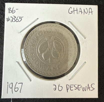 1967 Ghana 20 Pesewas Coin — product photograph 1