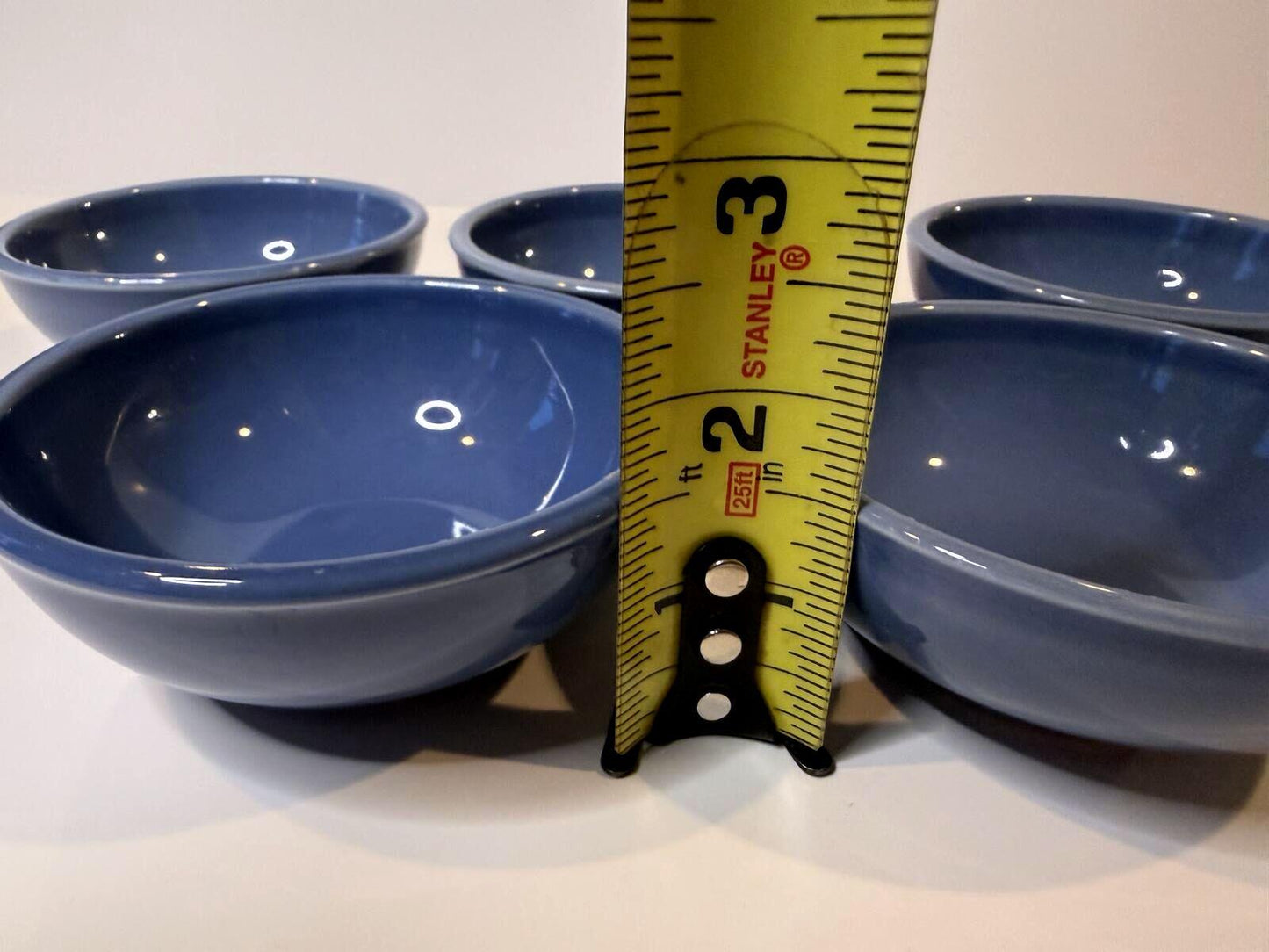 Syracuse China USA Blue Stoneware Bowls Set of 5 Mixed Sizes Replacement