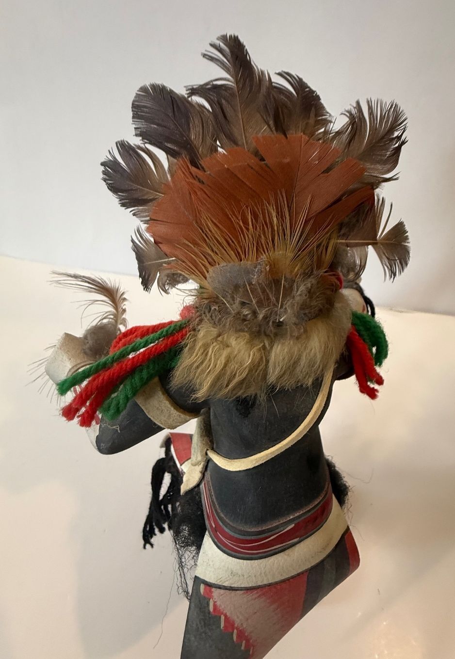 Signed Helene & Haviat Spencer Hopi Kachina Doll 12” Feathered Katsina