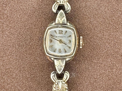 Vintage Wittnauer Ladies Swiss Mechanical Watch 10K Gold Filled Bezel Steel Back