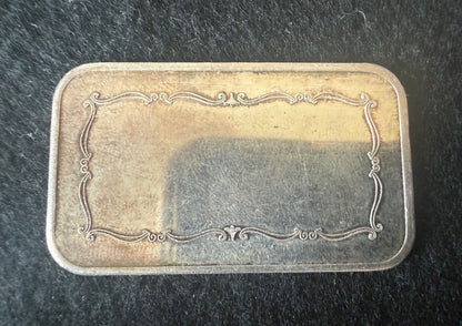 Vintage International Trade Unit ITU 1 oz .999 Fine Silver Art Bar Liberty Bell