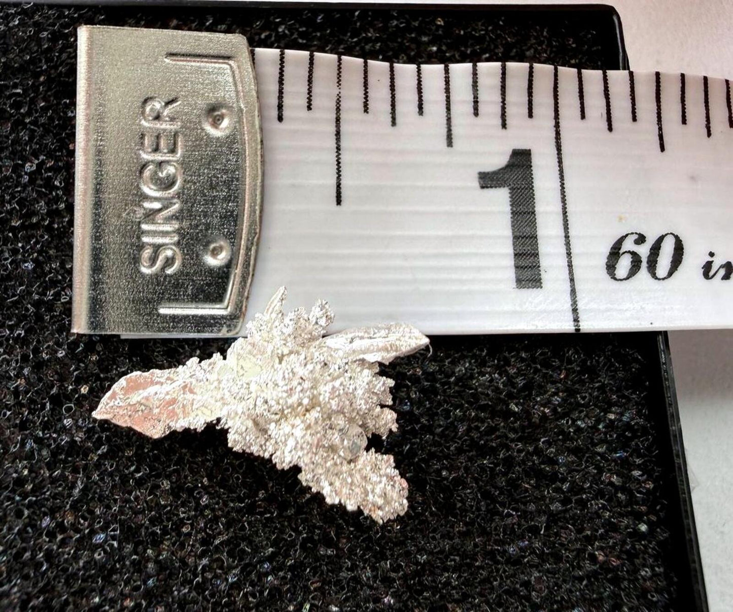 Crystalline Silver Specimen 1.42 g Native Silver Crystal Mineral Display