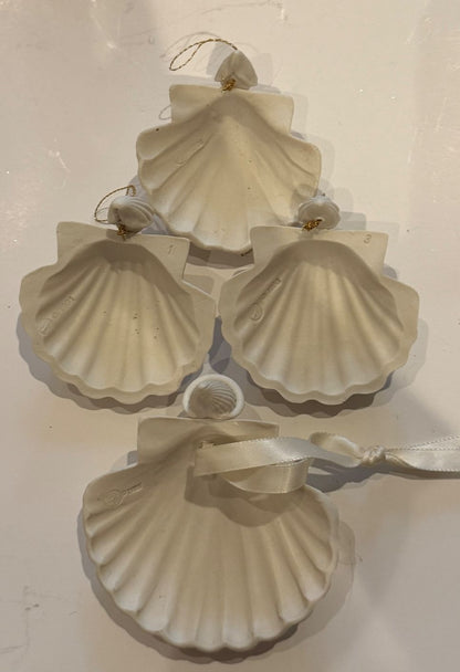 Margaret Furlong Shell Angel Ornaments Lot of 4 Bisque Porcelain 1984-1998 – alternate product view 13 of 14