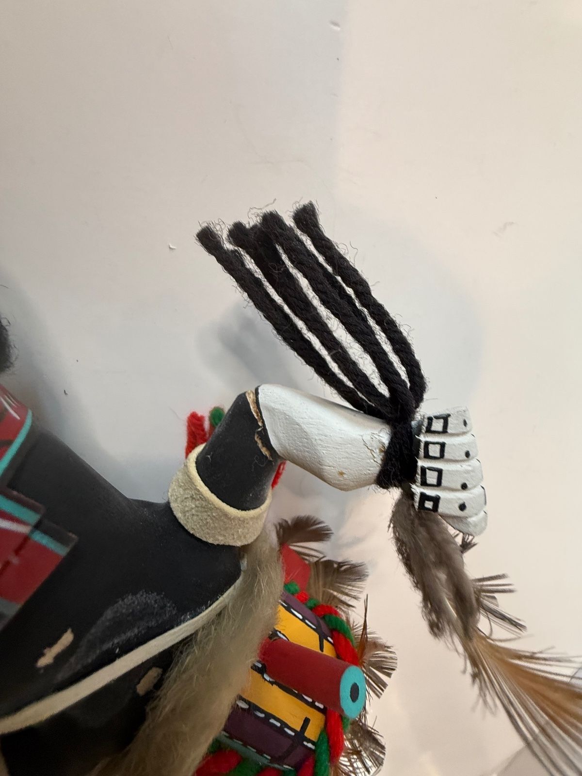 Signed Helene & Haviat Spencer Hopi Kachina Doll 12” Feathered Katsina