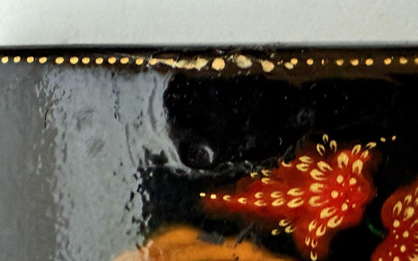 Vintage USSE Lacquer Box Hand Painted Palekh Style Fairy Tale Dated 1976
