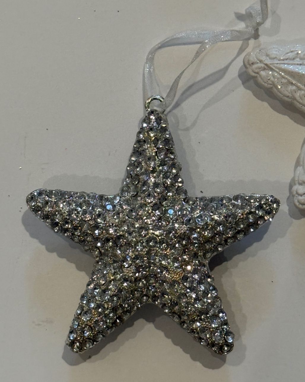 Set of 3 Sparkling Star Christmas Ornaments – Rhinestone, Beaded & Cascading – alternate product view 2 of 7