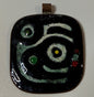 Vintage MCM Enamel on Copper Pendant Abstract Modernist Studio Art 1.75”