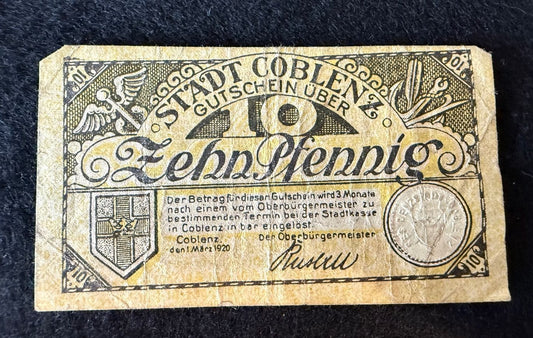 1917–1920 Köln & Coblenz Notgeld – Four-Note Lot — product photograph 2